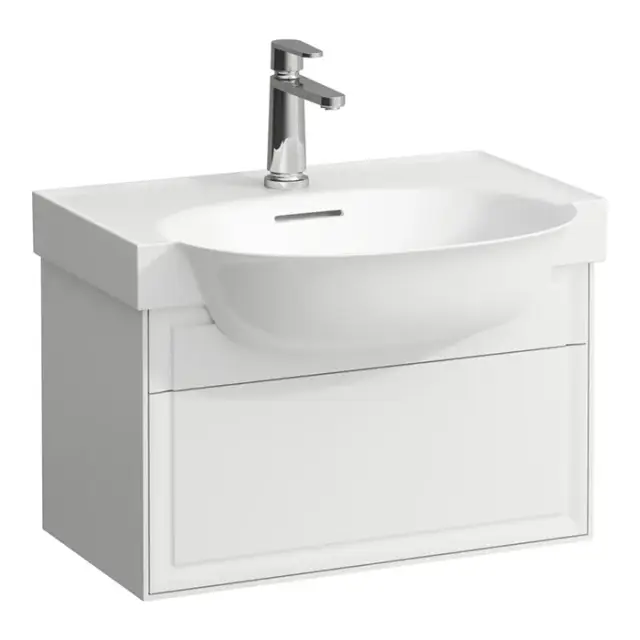 Laufen New Classic Тумба с раковиной, 57.5х31.5х34.5см, 1 ящик, подвесная, цвет: белый глянец