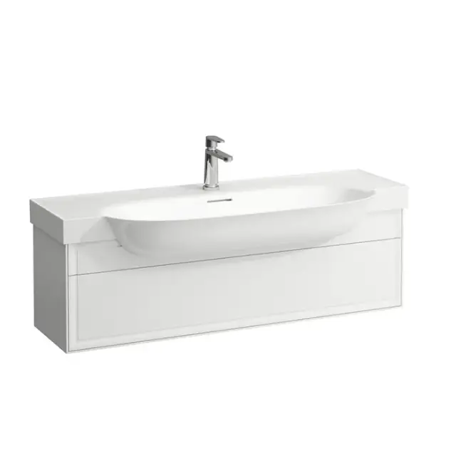Laufen New Classic Тумба с раковиной, 117.5х31.5х34.5см, 1 ящик, подвесная, цвет: белый глянцевый
