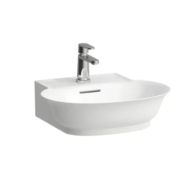 Laufen New Classic Раковина-мини 50х45х17 см, 1 отв., накладная, с переливом, цвет: белый матовый
