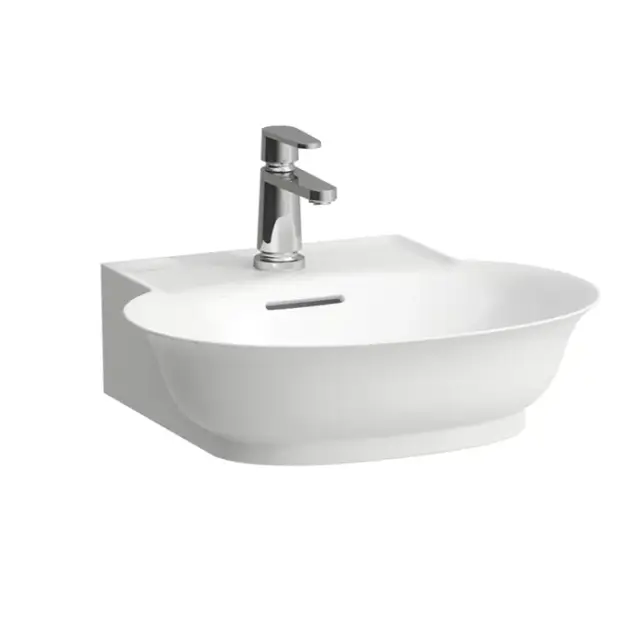 Laufen New Classic Раковина-мини 50х45х17 см, без отв., накладная, с переливом, цвет: белый матовый