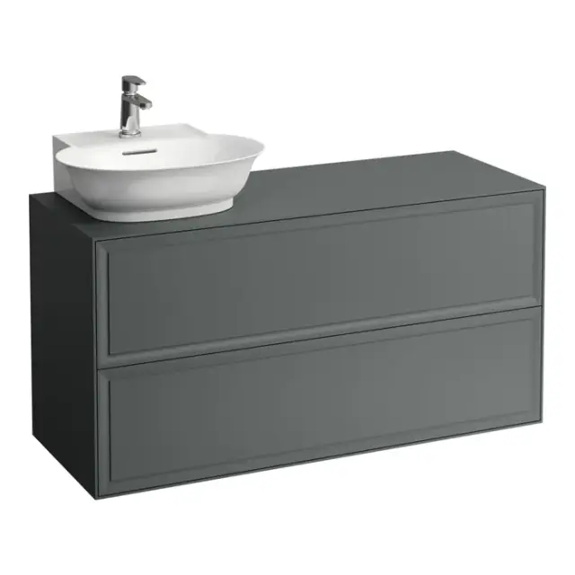 Laufen New Classic Тумба с раковиной, SX, 117.5х45.5х60см, 2 ящика, подвесная, цвет: серый