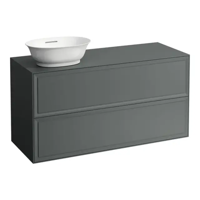 Laufen New Classic Тумба с раковиной, SX, 117.5х45.5х60см, 2 ящика, подвесная, цвет: серый