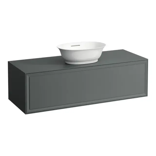 Laufen New Classic Тумба с раковиной, 117.5x45.5x34.5см, 1 ящиком, подвесная, цвет: серый