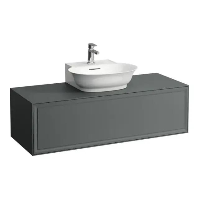 Laufen New Classic Тумба с раковиной, 117.5x45.5x34.5см, 1 ящик, подвесная, цвет: серый