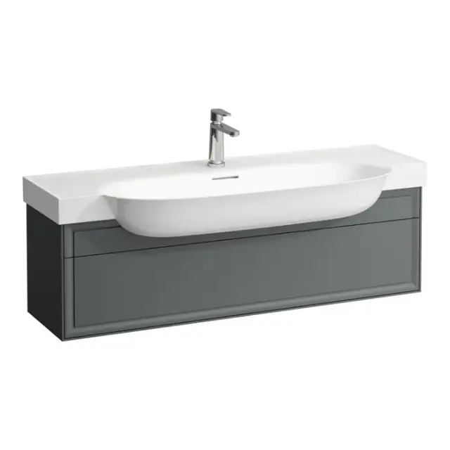 Laufen New Classic Тумба с раковиной, 117.5х31.5х34.5см, 1 ящик, подвесная, цвет: серый