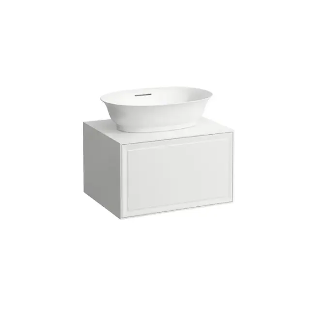 Laufen New Classic Тумба с раковиной, 57.5x45.5x34.5см, 1 ящик, подвесная, цвет: белый глянцевый