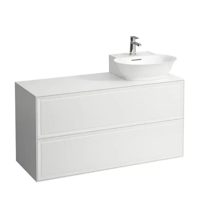 Laufen New Classic Тумба с раковиной, DX, 117.5х45.5х60см, 2 ящика, подвесная, цвет: белый глянцевый