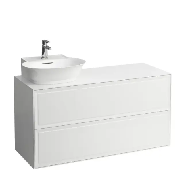 Laufen New Classic Тумба с раковиной, SX, 117.5х45.5х60см, 2 ящика, подвесная, цвет: белый глянцевый