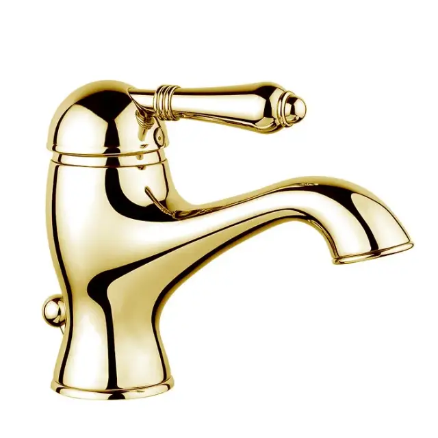 Nicolazzi El Capitan Смеситель для раковины, на 1 отв., с донным клапаном, цвет: English Gold
