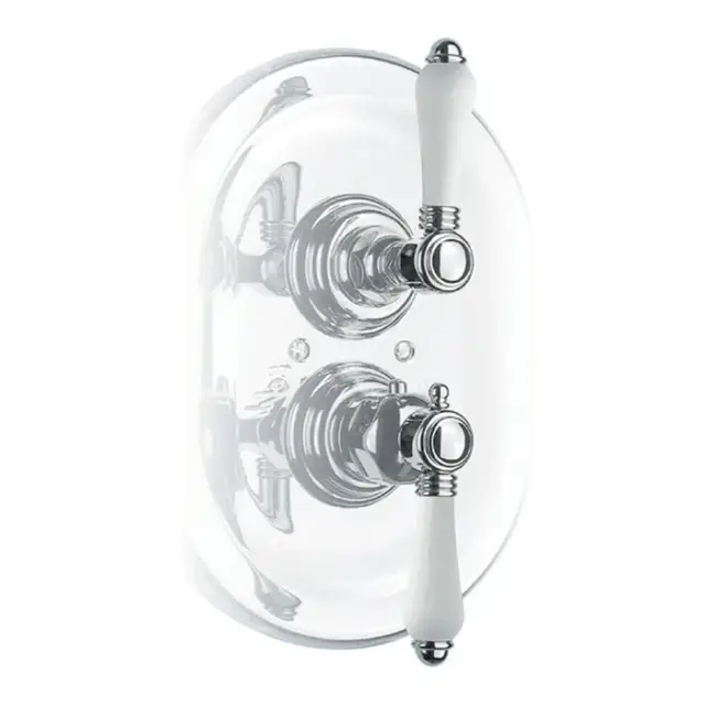Nicolazzi Petit Mont Blanc Встраиваемый смеситель, 3/4” с запорным вентилем, цвет: хром, ручки Petit Mont Blanc