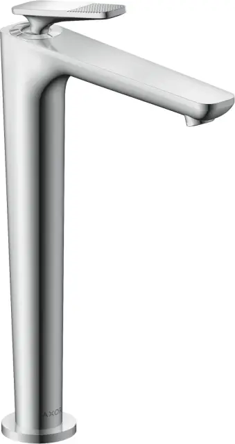 AXOR Citterio C Смеситель для раковины однорычажный 250 с CoolStart и сливным гарнитуром - cubic cut, цвет: хром