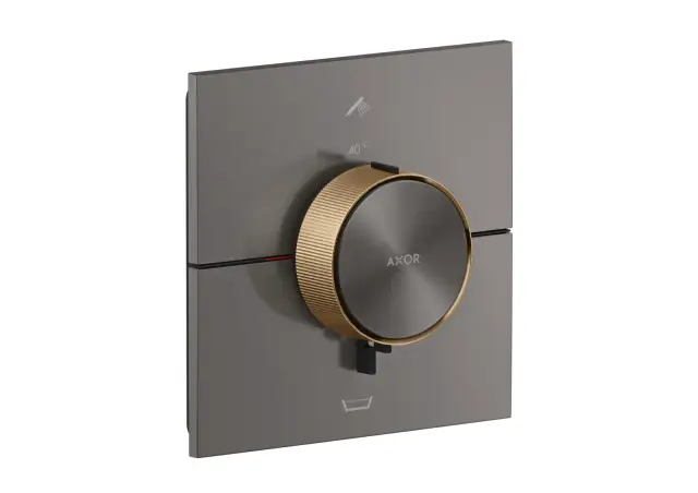 AXOR ShowerSelect ID Термостат скрытого монтажа квадратный на 2 функции со встроенным защитным комплексом EN1717 (акцент: кант)