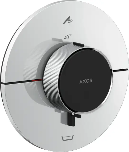 AXOR ShowerSelect ID Термостат скрытого монтажа круглый на 2 функции со встроенным защитным комплексом EN1717, цвет: хром