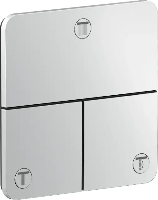 AXOR ShowerSelect ID Вентиль скрытого монтажа softsquare на 3 функции, цвет: хром