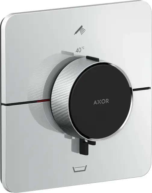 AXOR ShowerSelect ID Термостат скрытого монтажа softsquare на 2 функции со встроенным защитным комплексом EN1717, цвет: хром