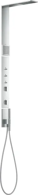AXOR ShowerComposition Душевая панель с термостатом, верхний душ 110/220 1jet и плечевой душ, цвет: хром