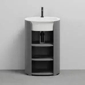 Комплект мебели с раковиной Cielo I Catini CAMTL.CM+CALAO56F.TL база CEMENTO/раковина TALCO