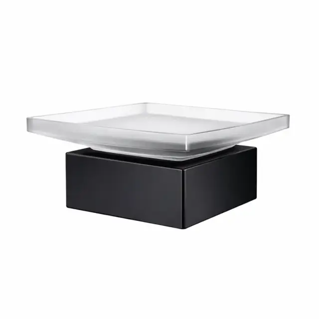 Мыльница Jorger EMPIRE ROYAL CRYSTAL 627.00.017.092 черный матовый/матовое стекло