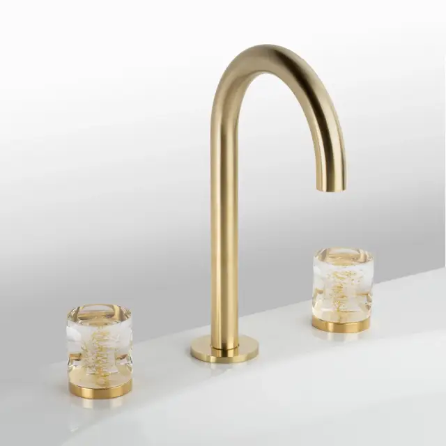 Смеситель для раковины Cristal&Bronze CÉLESTE OR C23-D3-1301 Matt Soft Gold/Gold