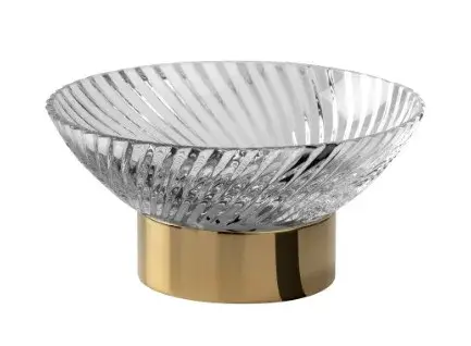 Мыльница Cristal&Bronze INFINI FS14-C13-601 хрусталь/Polished Soft Gold