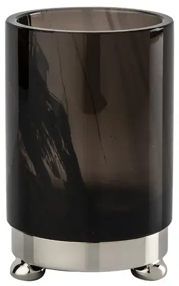 Стакан Cristal&Bronze OBSIDIENNE LISSE FS11P-A2-611 Obsidienne lisse/POLISHED NICKEL
