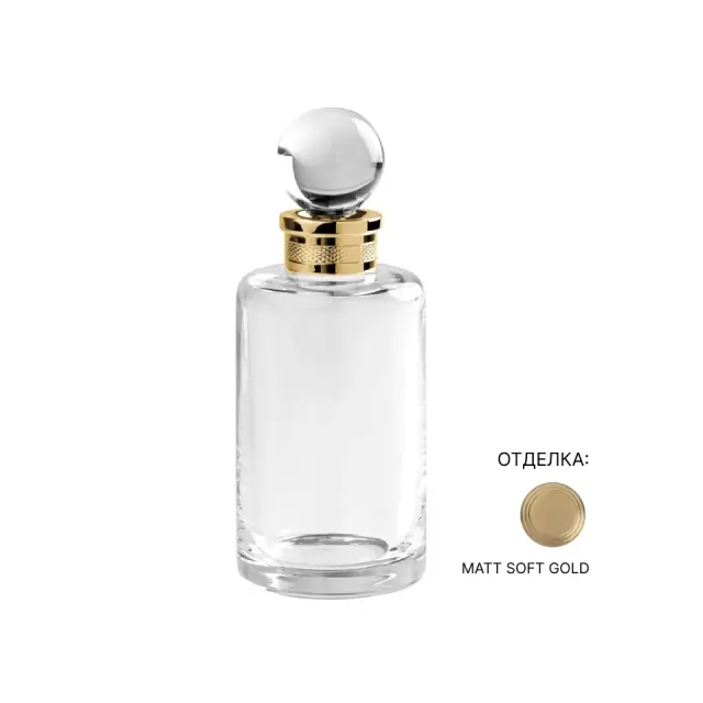 Аксессуар для ванной Cristal&Bronze CRISTALLIN CISELÉ FS06C-D3-633 прозрачный хрусталь/Matt Soft Gold