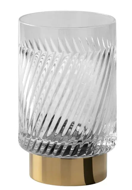 Стакан Cristal&Bronze INFINI FS14-D1-610 прозрачный хрусталь/золото