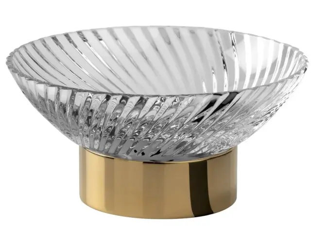 Мыльница Cristal&Bronze INFINI FS14-D1-601 прозрачный хрусталь/золото