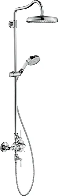 AXOR Montreux Showerpipe с термостатом и верхним душем 240 1jet, цвет: хромированный