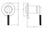 Cмеситель Gessi Ingranaggio, настенный, встраиваемый, внешняя часть, цвет Finox Brushed Nickel