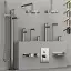 Cмеситель Gessi Ingranaggio, настенный, встраиваемый, внешняя часть, цвет Finox Brushed Nickel