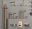Cмеситель Gessi Ingranaggi, настенный, встраиваемый, внешняя часть, цвет Warm Bronze Brushed PVD