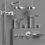 Излив для ванны Gessi Anello, настенный, цвет Finox Brushed Nickel