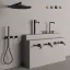 Излив для раковины Gessi316, высокий 273 мм, отдельностоящий, цвет Steel Brushed