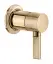 Смеситель Gessi Inciso, встраиваемый, однорычажный, на 1 выход, цвет Warm Bronze PVD