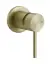 Смеситель Gessi 316 Flessa, встраиваемый, на 1 выход, цвет Brass Brushed PVD
