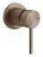 Смеситель Gessi 316 Flessa, встраиваемый, на 1 выход, цвет Copper Brushed PVD