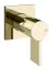 Смеситель для раковины Gessi Inverso, настенный, внешняя часть, Н-95 мм, цвет Brass PVD