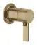 Смеситель Gessi Inciso, встраиваемый, однорычажный, на 1 выход, цвет Warm Bronze Brushed PVD