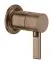 Смеситель Gessi Inciso, встраиваемый, однорычажный, на 1 выход, цвет Copper Brushed PVD