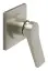 Смеситель Gessi Rilievo, настенный, на 1 выход, внешняя часть, цвет Finox Brushed Nickel