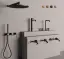 Смеситель Gessi 316 Flessa, для удалённого управления, цвет Steel Brushed