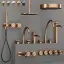 Излив для ванны Gessi Origini, настенный, цвет Warm Bronze Br. PVD
