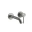 Смеситель для раковины Gessi316 Flessa, встраиваемый, с длинным изливом, внешняя часть, цвет Steel Brushed