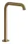 Излив для раковины Gessi316, высокий 273 мм, отдельностоящий, цвет Warm Bronze Brushed PVD