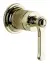 Смеситель Gessi Venti20, настенный, на 1 выход, внешняя часть, цвет Brass PVD