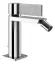 Смеситель для биде Gessi Inverso, однорычажный, с донным клапаном и соединительными шлангами, Н-156 мм, цвет хром