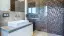 Смеситель для раковины Gessi316, настенный, со средним изливом, без донного клапана, внешние части, цвет Steel Brushed