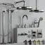 Смеситель Gessi Venti20, настенный, на 1 выход, внешняя часть, цвет Brushed Brass PVD