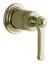 Смеситель Gessi Venti20, настенный, на 1 выход, внешняя часть, цвет Brushed Brass PVD